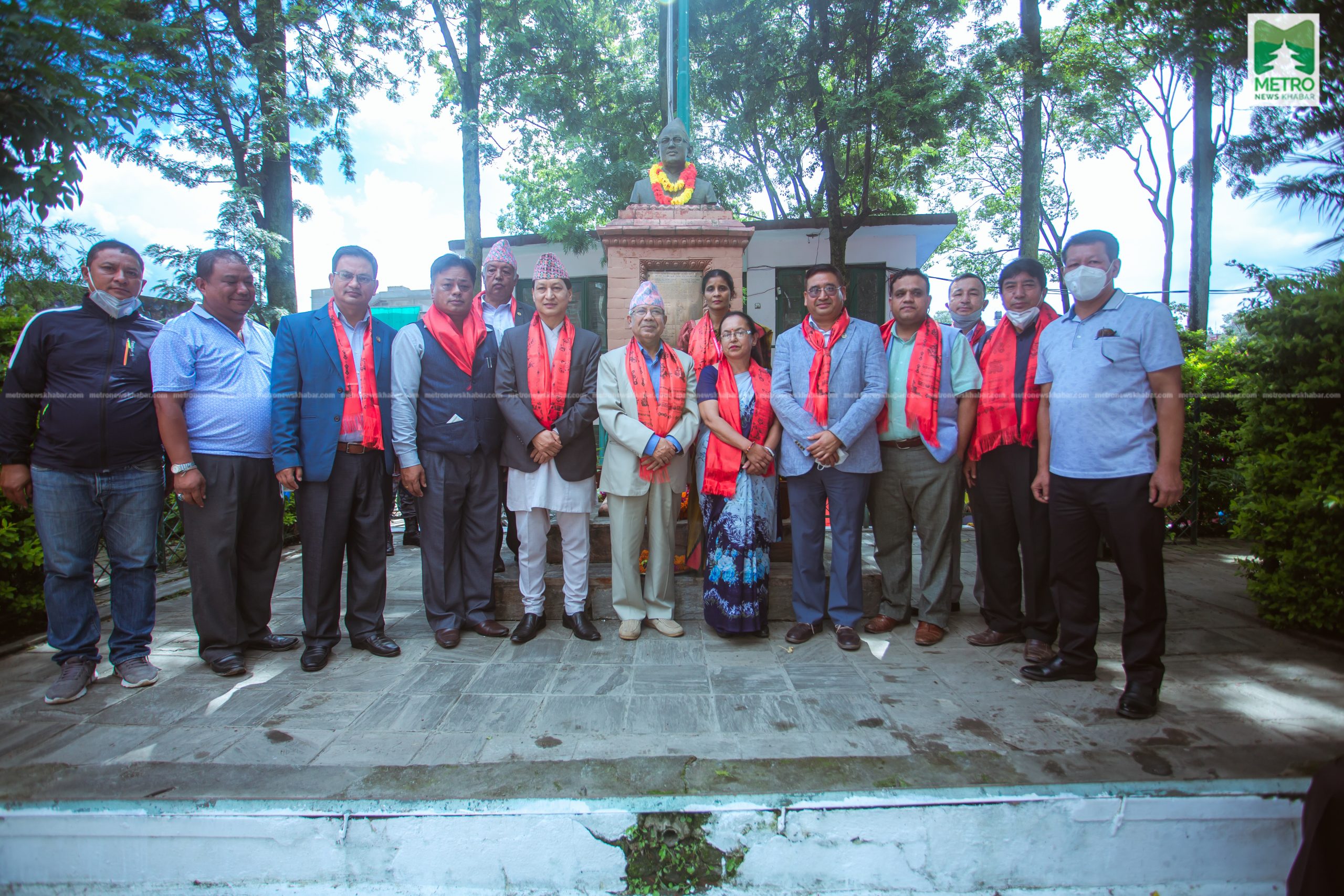 पुष्पलाल स्मृति दिवसमा पार्क उद्घाटन
