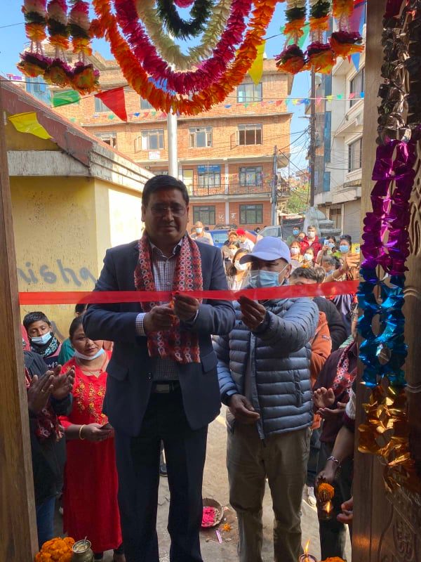 सभासद् श्रेष्ठबाट इन्द्र सभा सामुदायिक भवनकाे उद्घाटन
