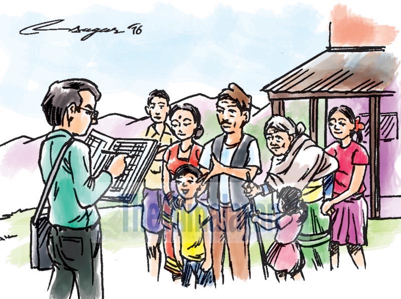 राष्ट्रिय जनगणनाका गणकहरूलाई तालिम