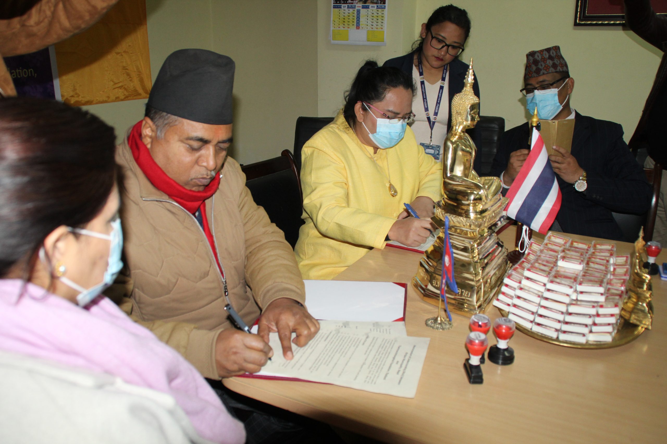 चम्पादेवीमा बुद्ध विहार बनाउने सम्बन्धमा सम्झौता