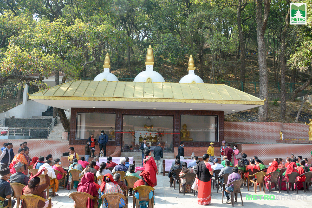 आनन्दकुटी विहारमा ७ फिट अग्लो वुद्ध मूर्ति प्रतिस्थापना