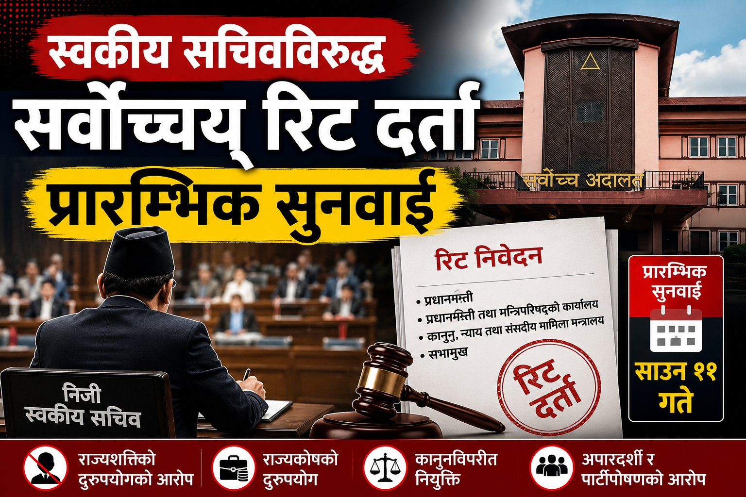 सांसदलाई निजी सचिव दिने निर्णयविरुद्ध सर्वोच्चमा रिट
