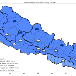 आज पनि वर्षाको चेतावनी, पाँच प्रदेशमा भारी वर्षाको सम्भावना